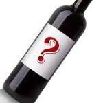 question mark wine label